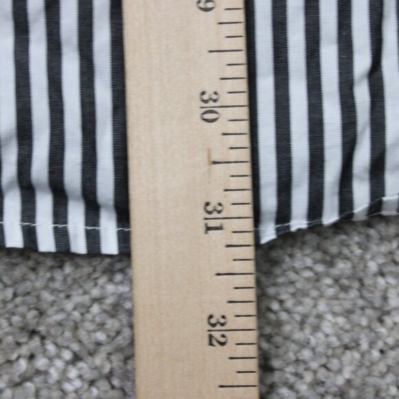 A/X Armani Exchange Shirt Mens XL Black/White Striped Cotton Long Sleeve Button - Picture 13 of 14